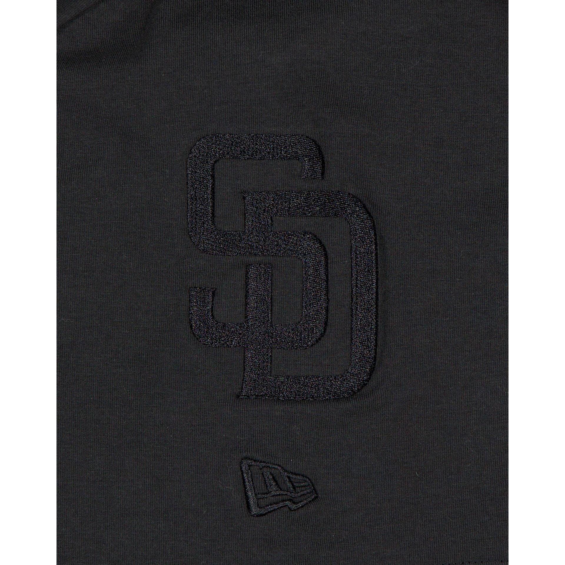 San Diego Padres Black on Black Logo Select T-Shirt Male Product Image