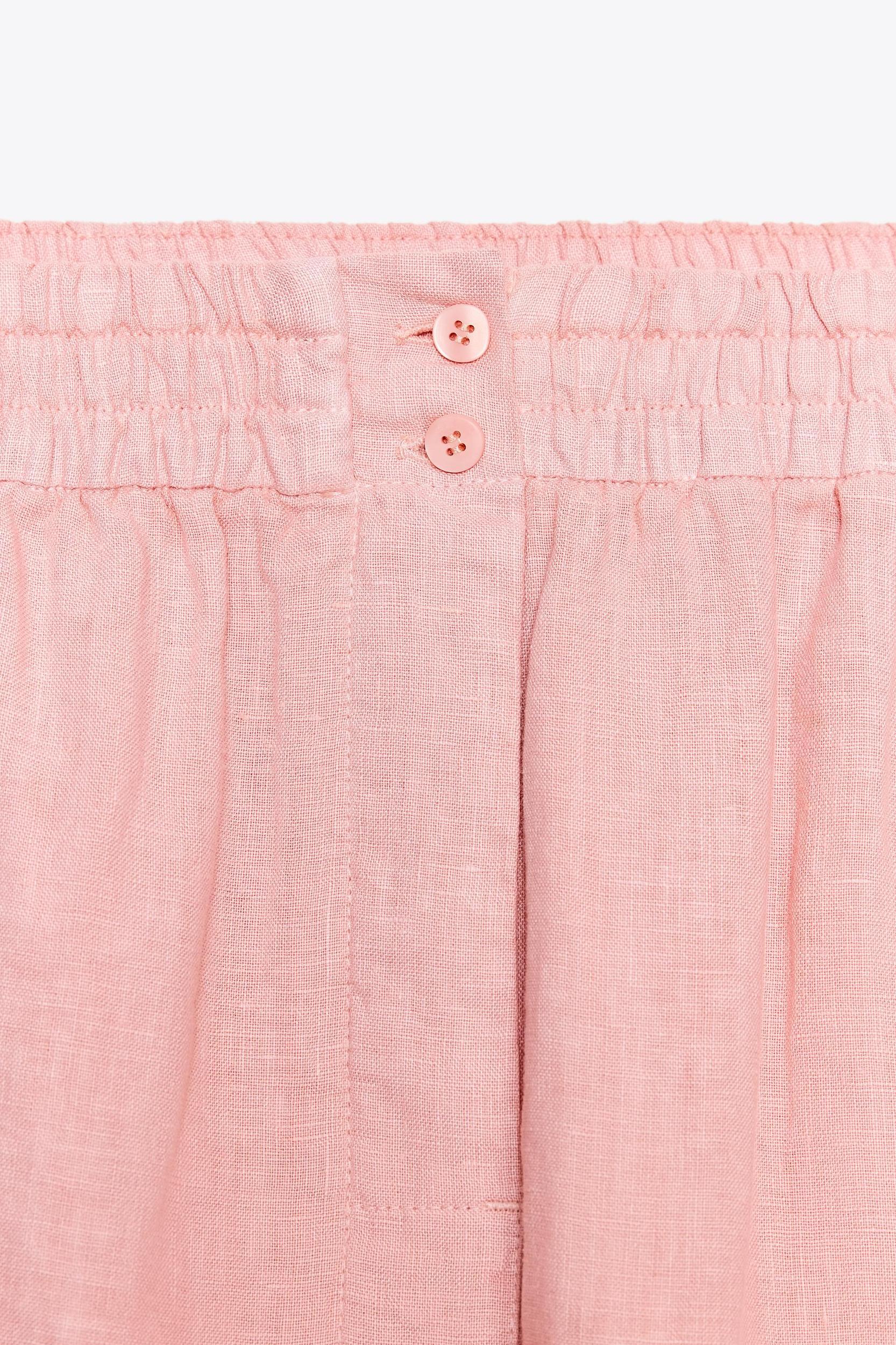 100% LINEN SHORTS ZW COLLECTION Product Image