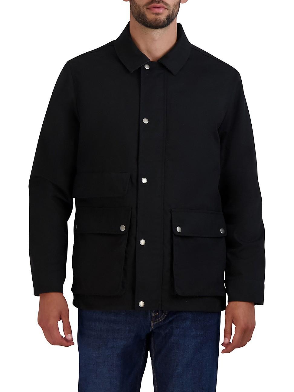 Mens Waxed Rain Jacket Product Image