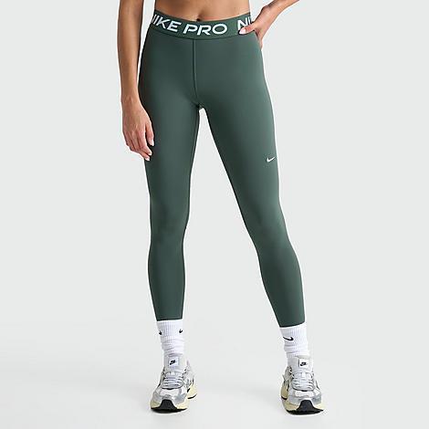 Nike Pro Women's Mid-Rise Mesh-Paneled Leggings Product Image