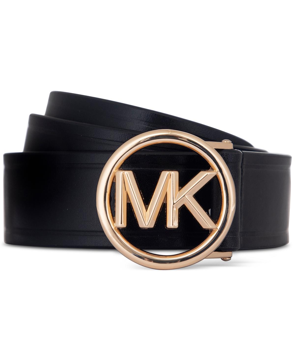 Michael Michael Kors Womens Logo-Buckle Leather Belt Product Image