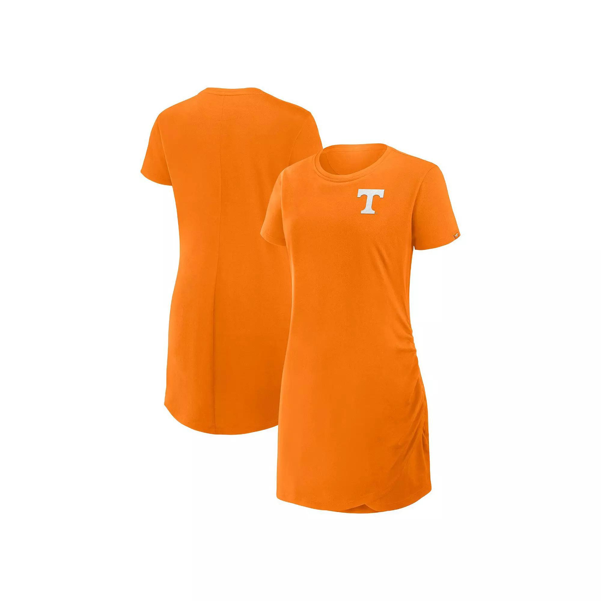 Women's Fanatics Tennessee Orange Tennessee Volunteers Relaxed Fit Drape T-Shirt Dress, Size: 3XL Product Image