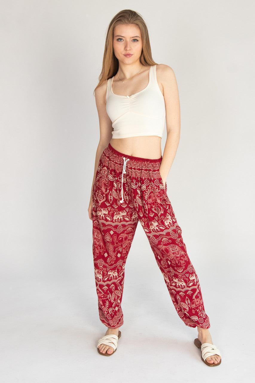 Elephant Drawstring Pants Product Image