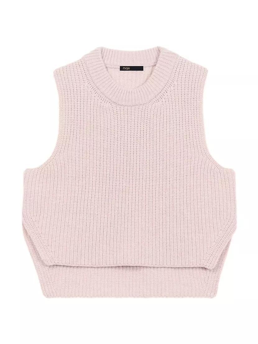 Sleeveless Wool Jumper Product Image