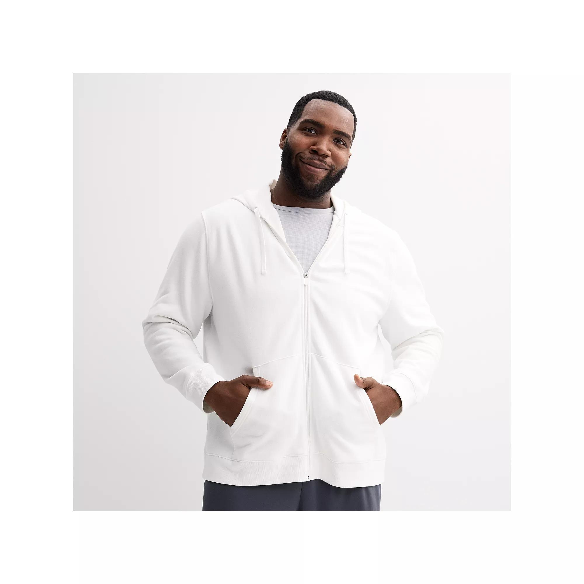 Big & Tall Tek Gear® Ultra Soft Fleece Zip-Front Hoodie, Men's,  Product Image