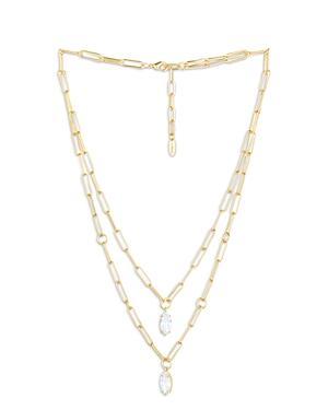 Ettika Double Layer Crystal Pendant Necklace, 18-20 Product Image