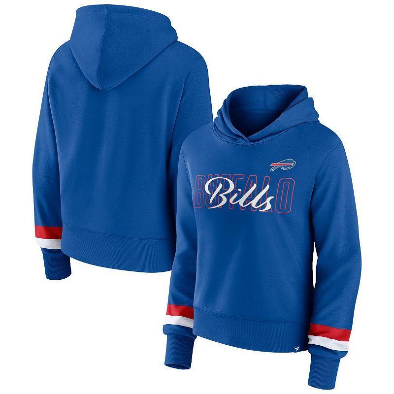 Women's Fanatics Branded  Royal Buffalo Bills Over Under Pullover Hoodie, Size: 2XL, Blue Product Image