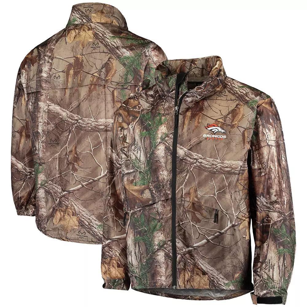 Men's Dunbrooke Realtree Camo Denver Broncos Circle Sportsman Waterproof Packable Full-Zip Jacket, Size: Small, Green Product Image