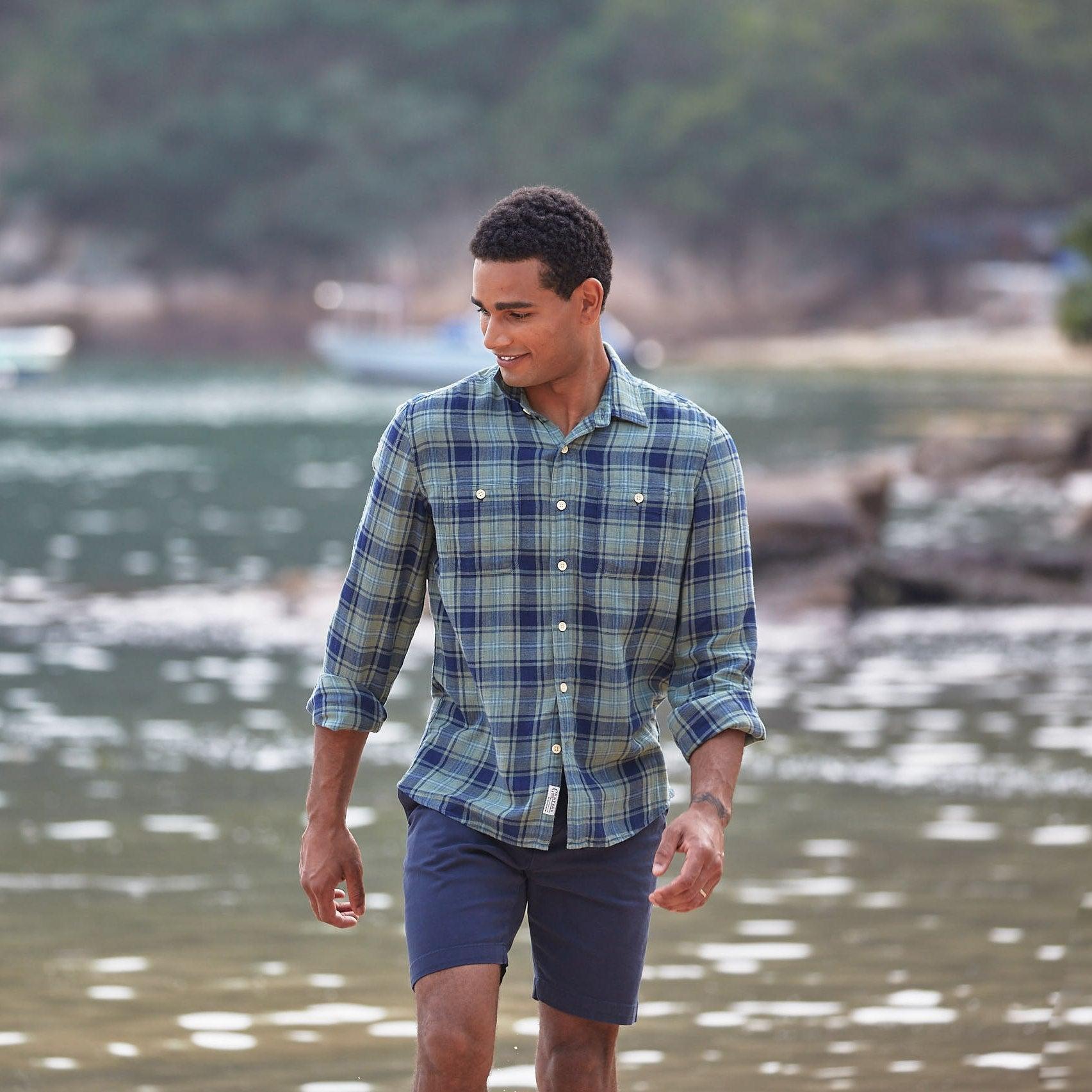 Precision Stretch Chino Shorts 8" - Navy Product Image