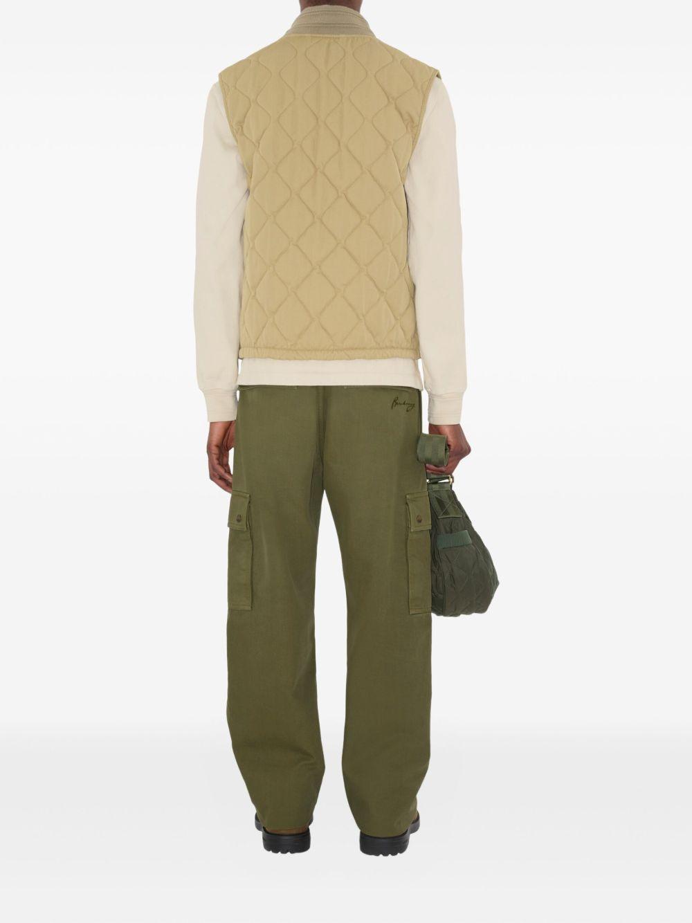 quilted gabardine gilet Product Image