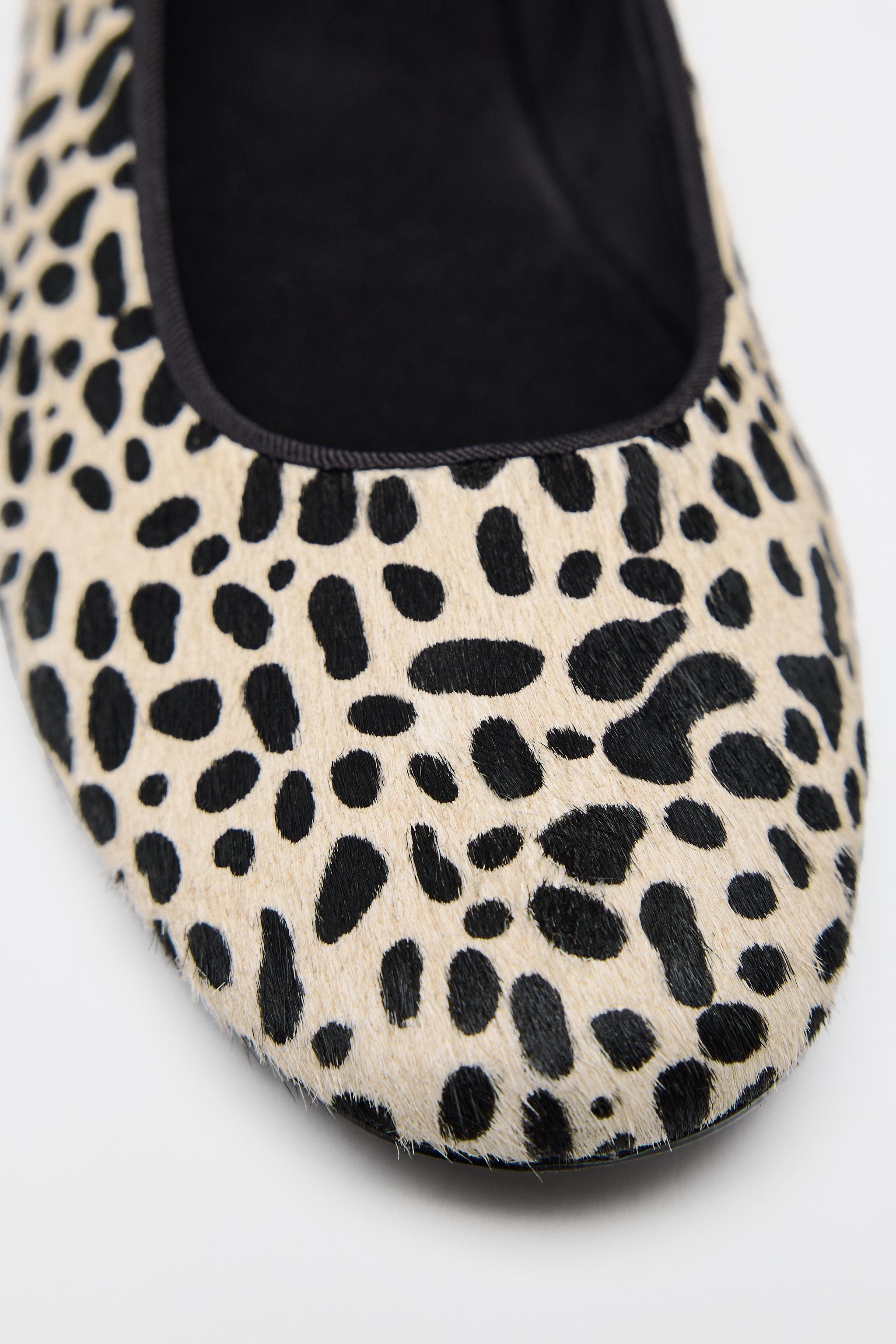 ANIMAL PRINT FAUX FUR BALLERINAS Product Image