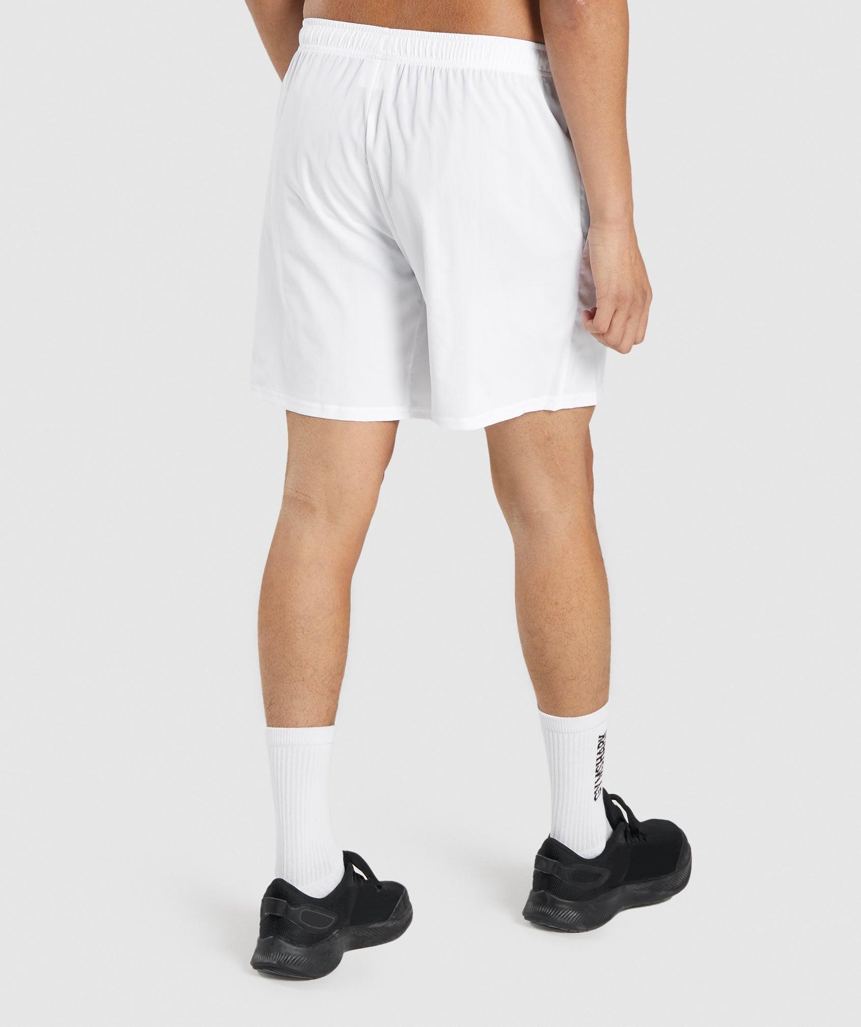 Gymshark Arrival 7" Shorts - White Male Product Image