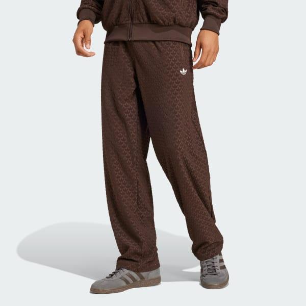 adidas Monogram Track Pants Dark Brown XL Mens Product Image