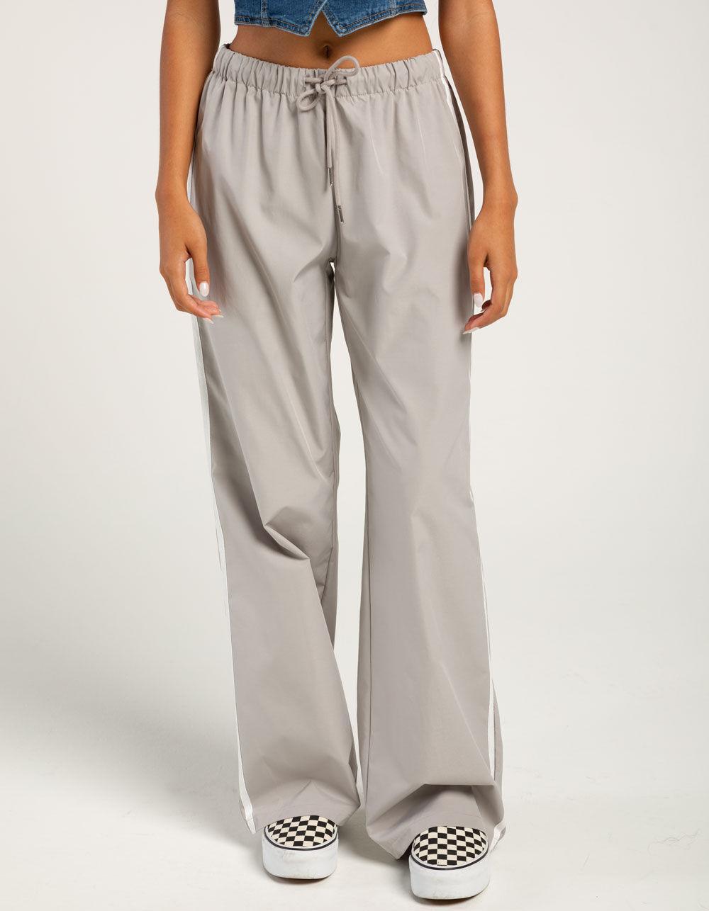 RSQ Womens Low Rise Track Pants - LIGHT GRAY Product Image