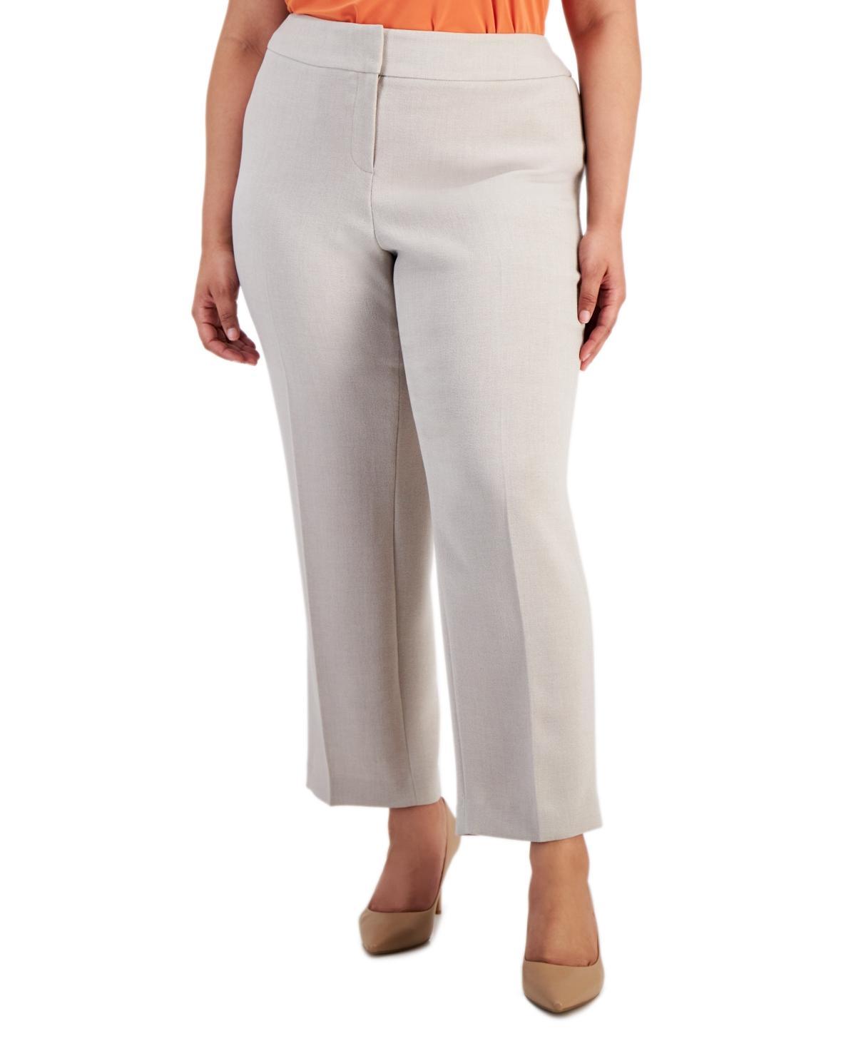 Kasper Plus Size Straight-Leg Pants Product Image