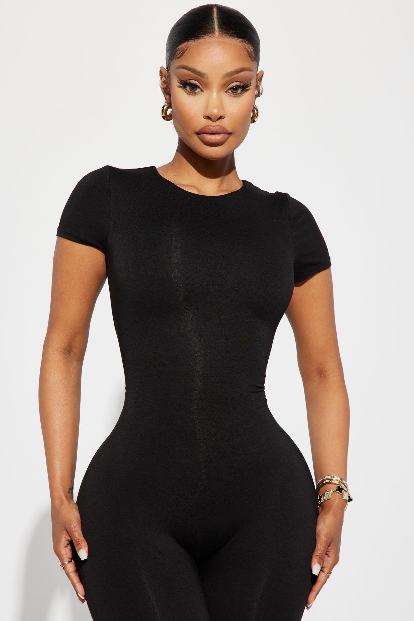 Bree Butter Snatched Jumpsuit  - Black Product Image