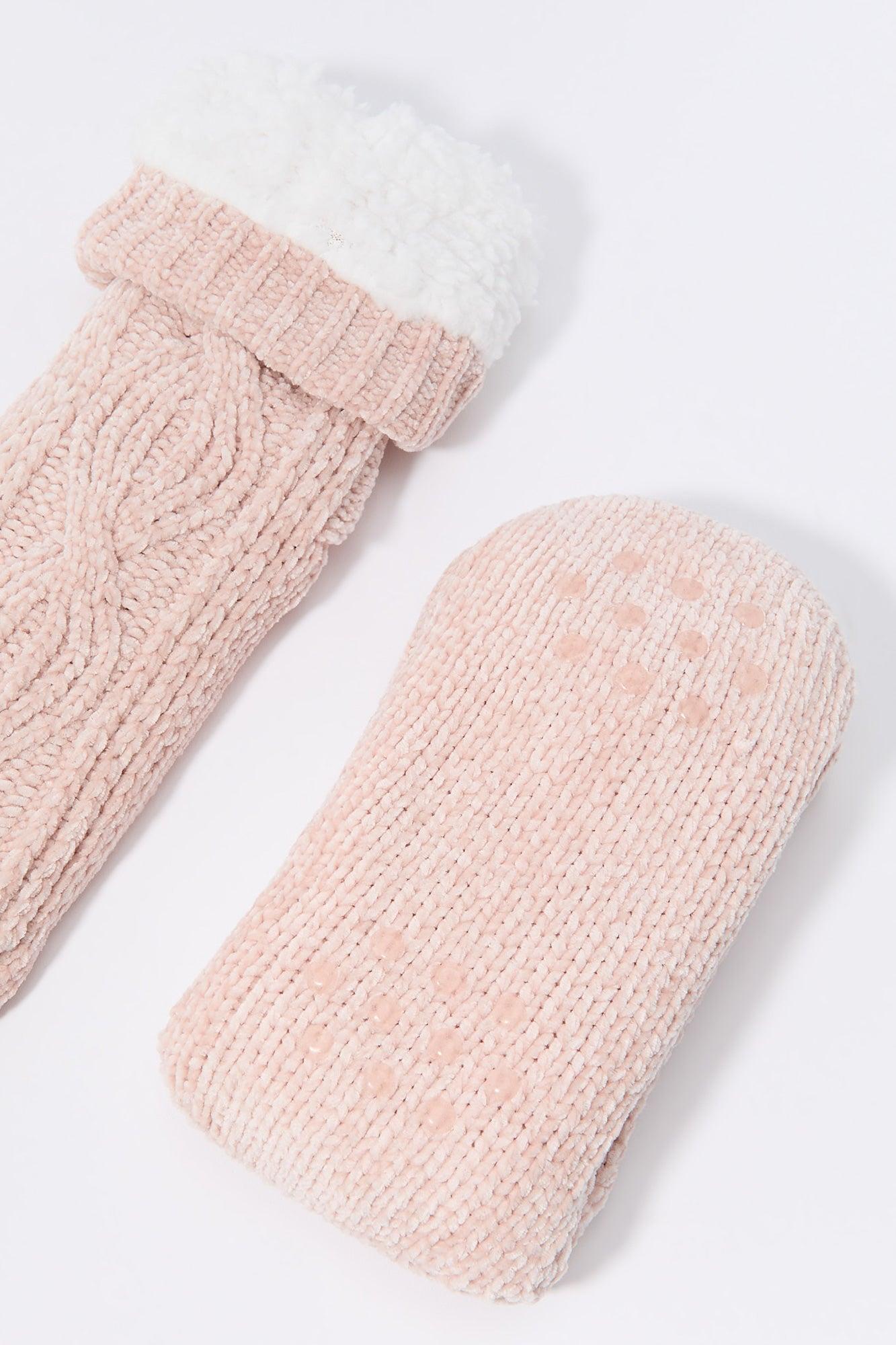 Cable Knit Sock Slippers Female Product Image