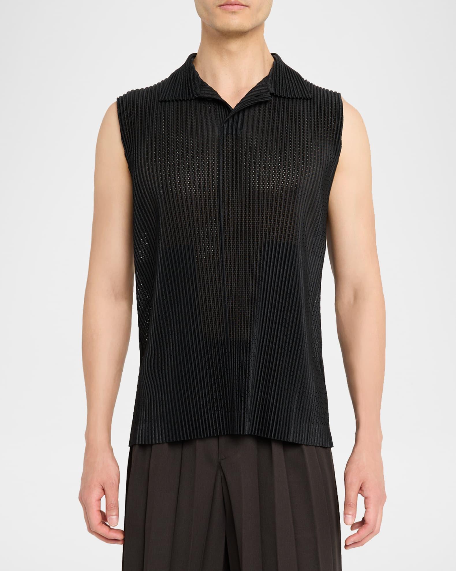 Men's Sleeveless Mesh Shirt Product Image