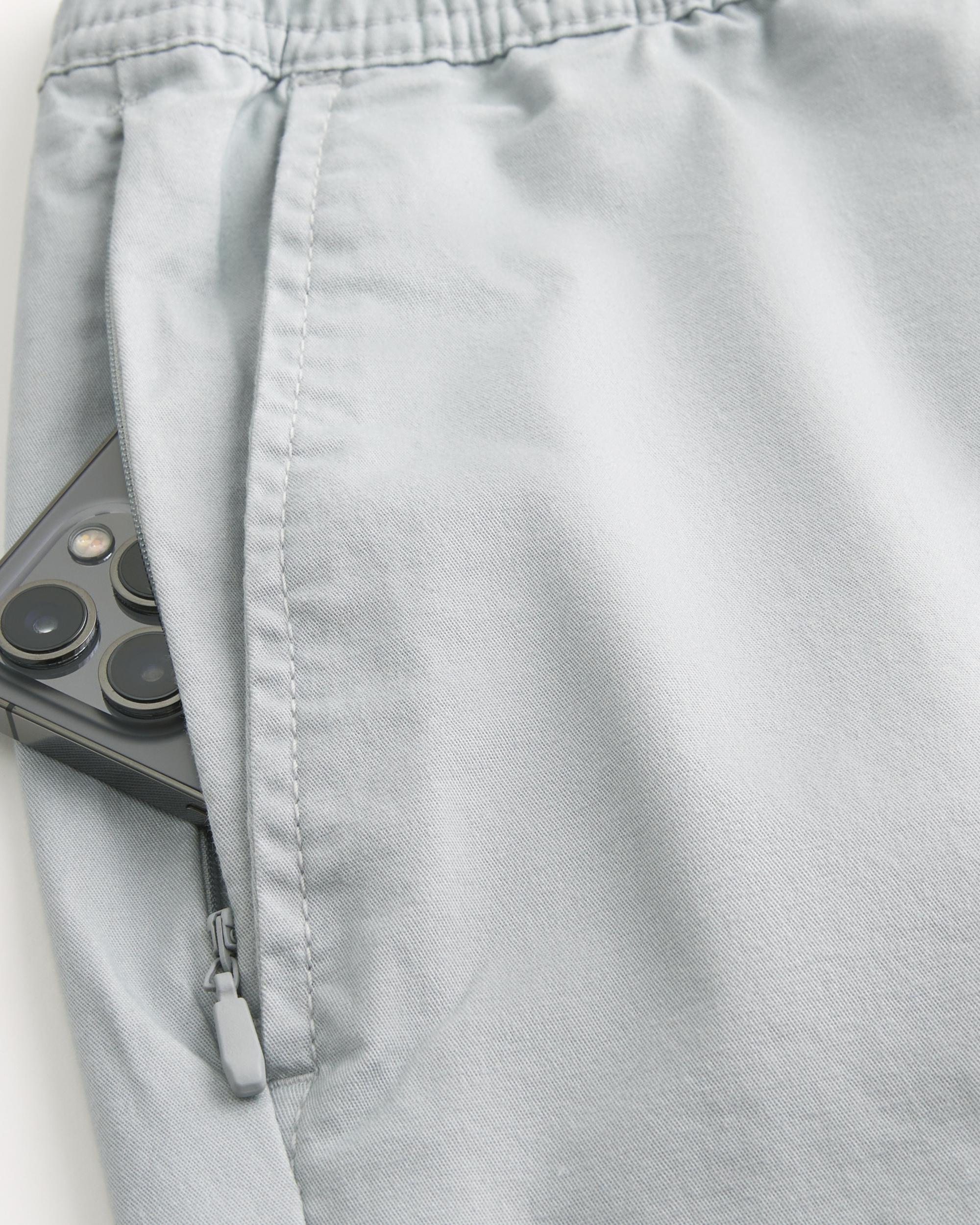 Above-the-Knee Twill Pull-On Shorts Product Image