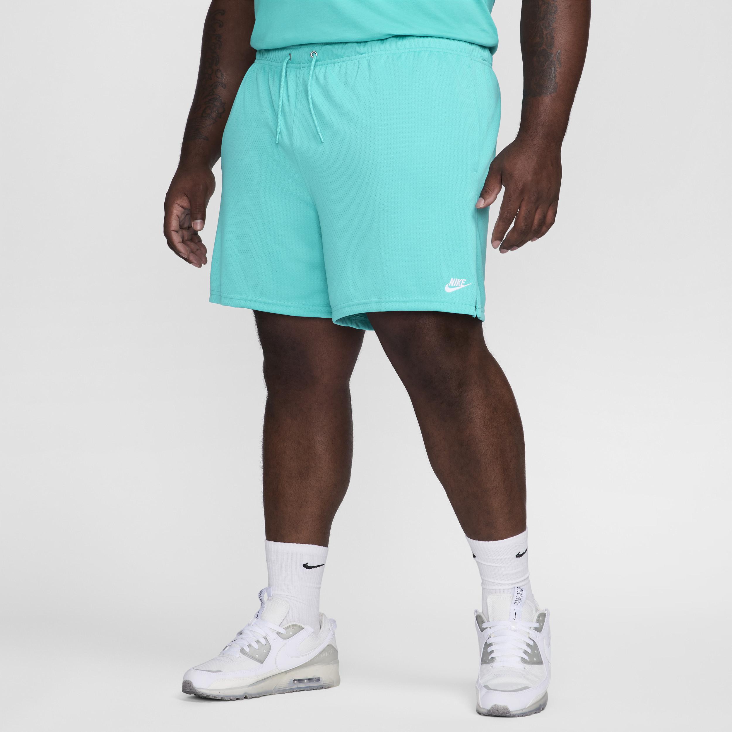 Nike Mens Nike Club Flow Mesh Shorts - Mens Dusty Cactus/White Product Image