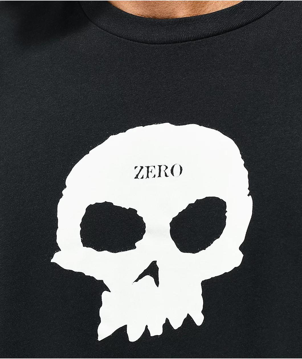 Zero Single Skull Black T-Shirt Product Image