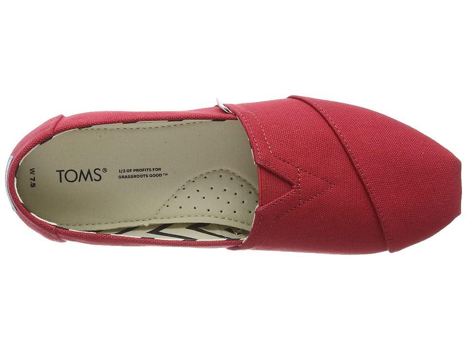 TOMS Womens Classic Alpargata Heritage Canvas Slip Product Image