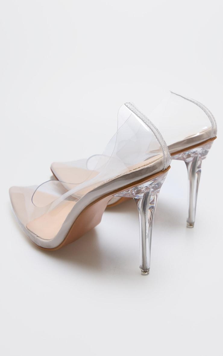 Clear Heeled Court Shoes Product Image