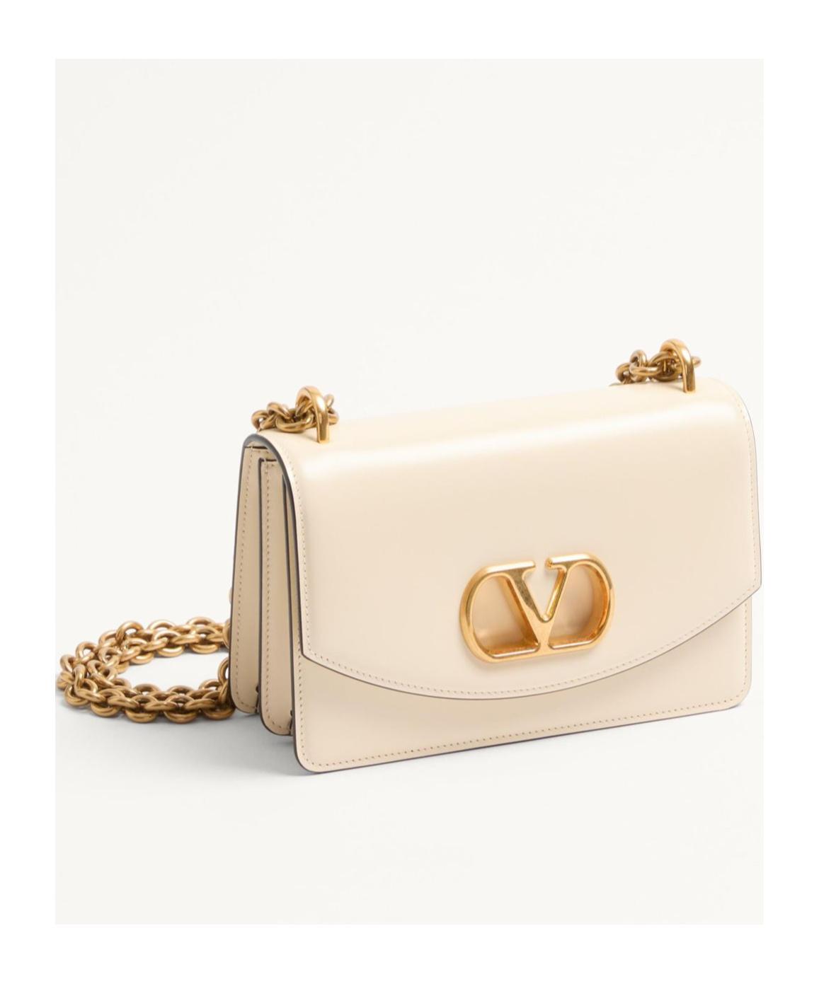 VALENTINO GARAVANI Small Vain Shoulder Bag In Nude Product Image