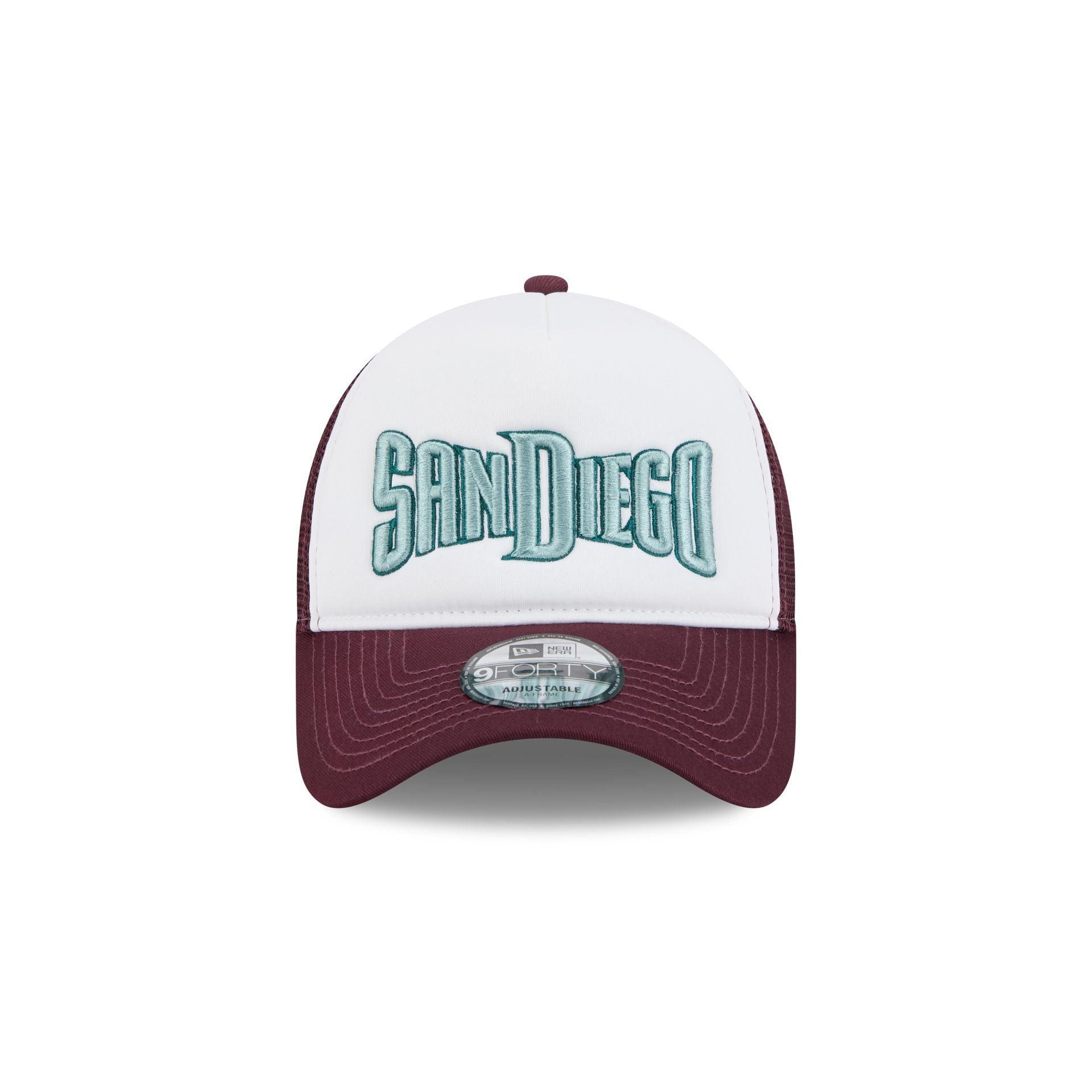 Cincinnati Reds Distressed 9FORTY A-Frame Trucker Hat Male Product Image