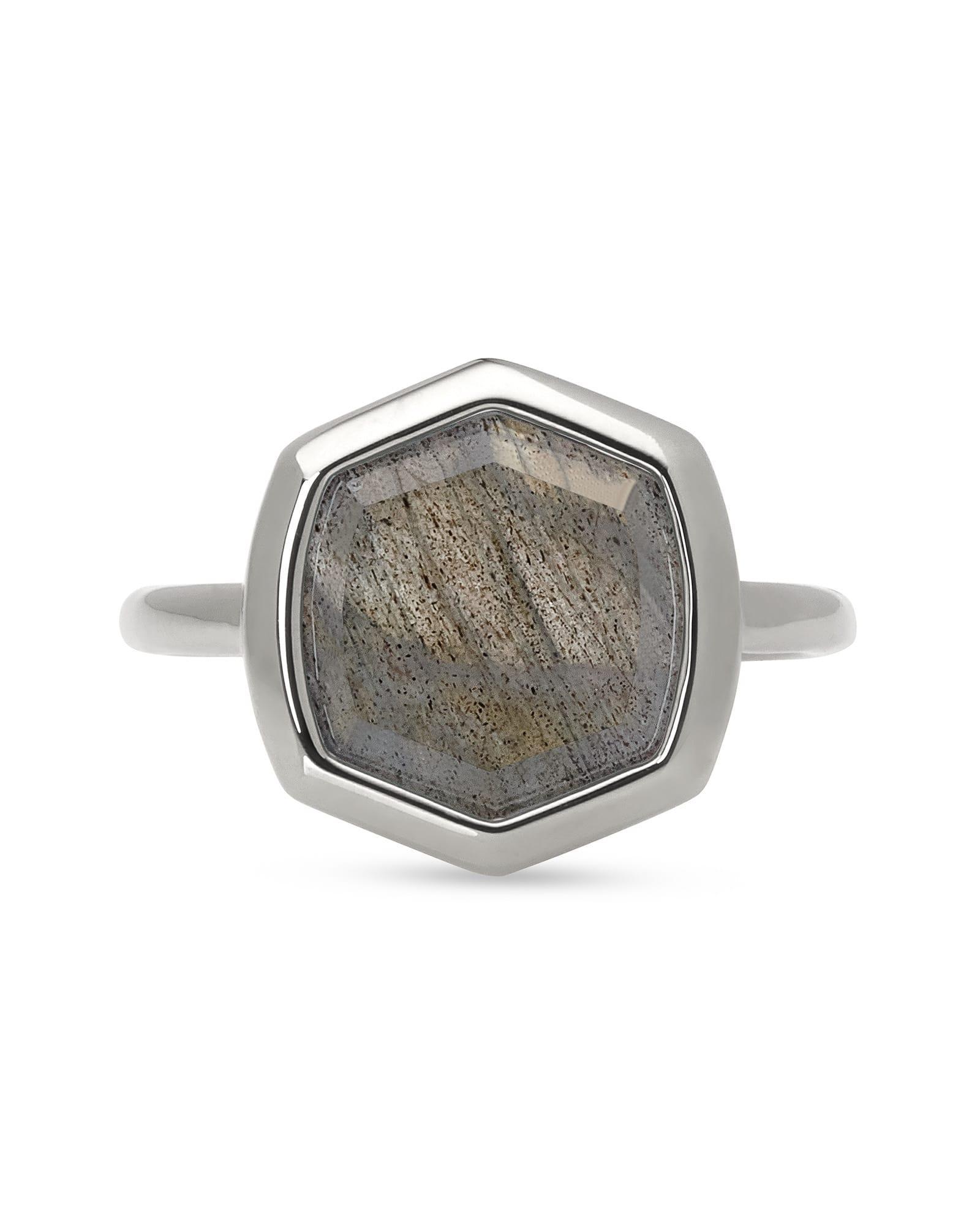 Davis 18k Rose Gold Vermeil Cocktail Ring in Dichroic Glass Product Image