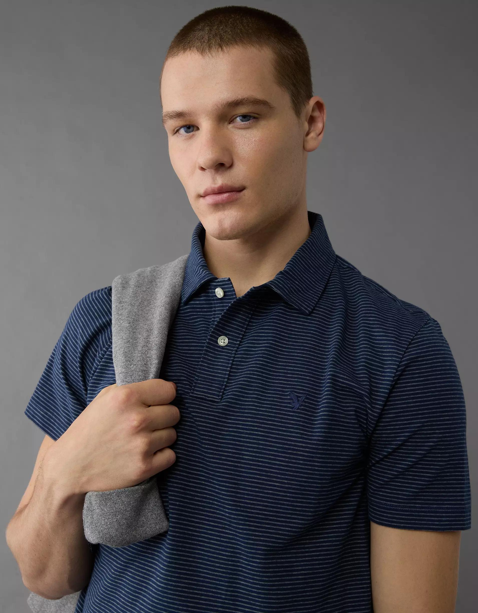 AE 24/7 Club Logo Polo Shirt Product Image