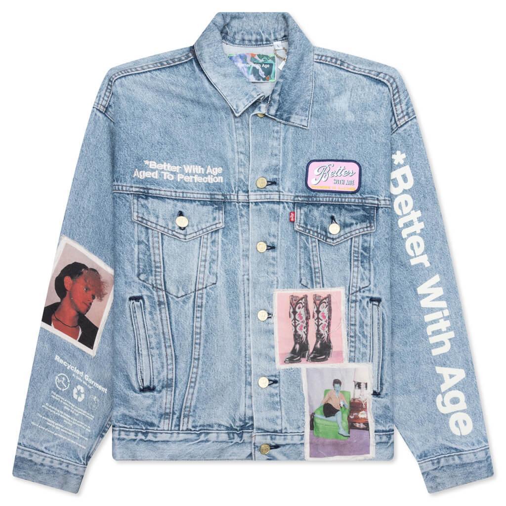 Portrait Denim Jacket - Multi Male Product Image