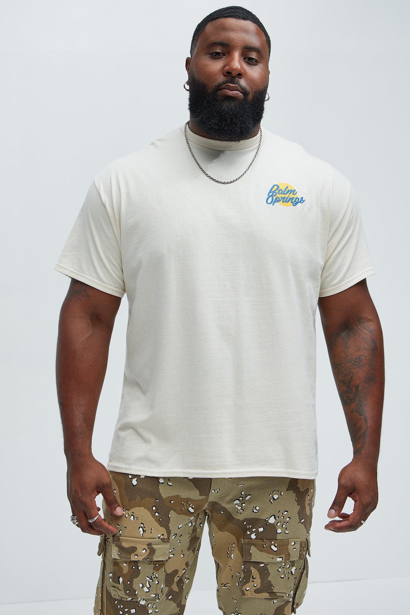 Palm Springs Lounge Short Sleeve Tee - Cream Product Image