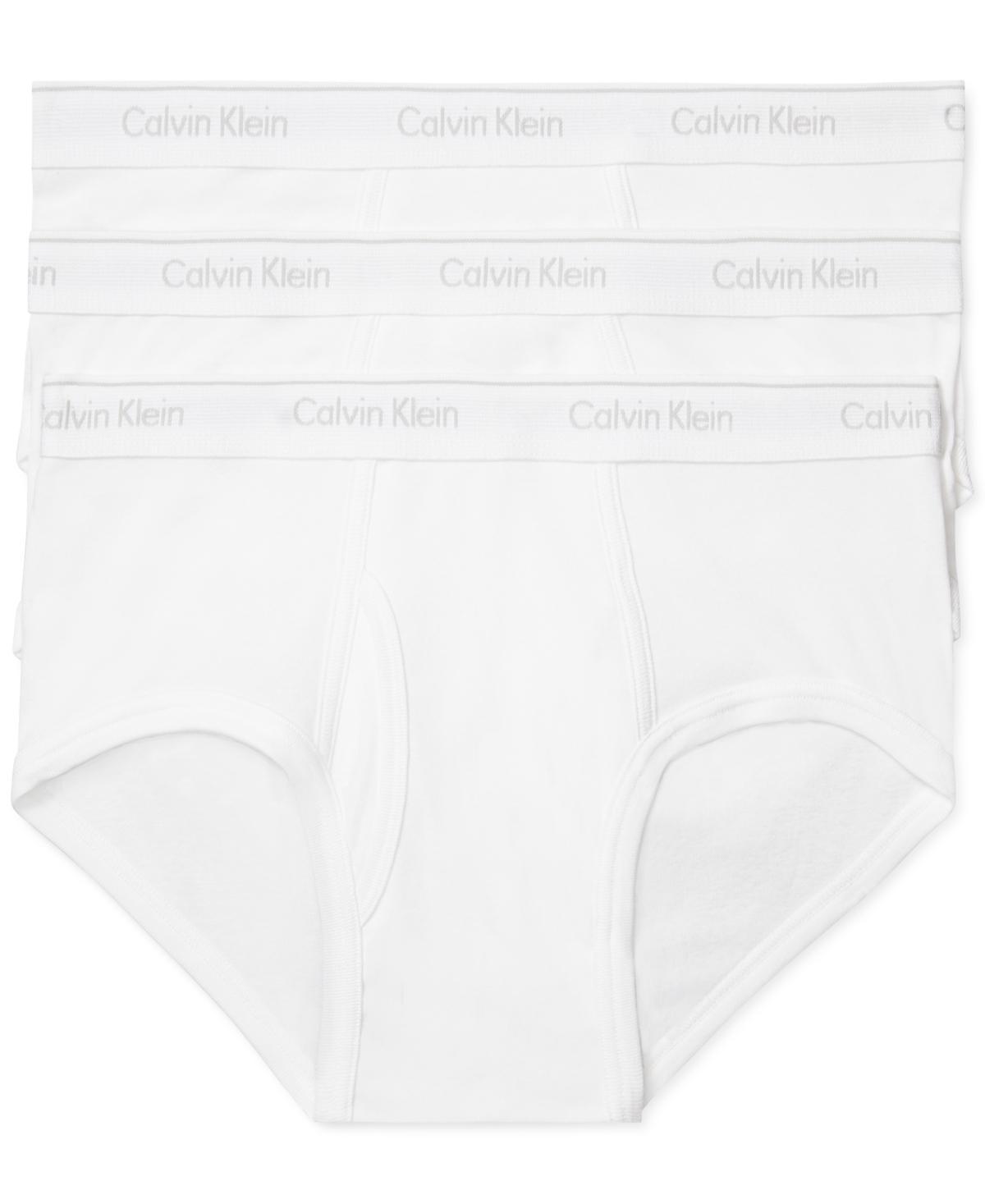 Men's Calvin Klein 3-Pack Cotton Classic Briefs, Size: Small, Black Product Image