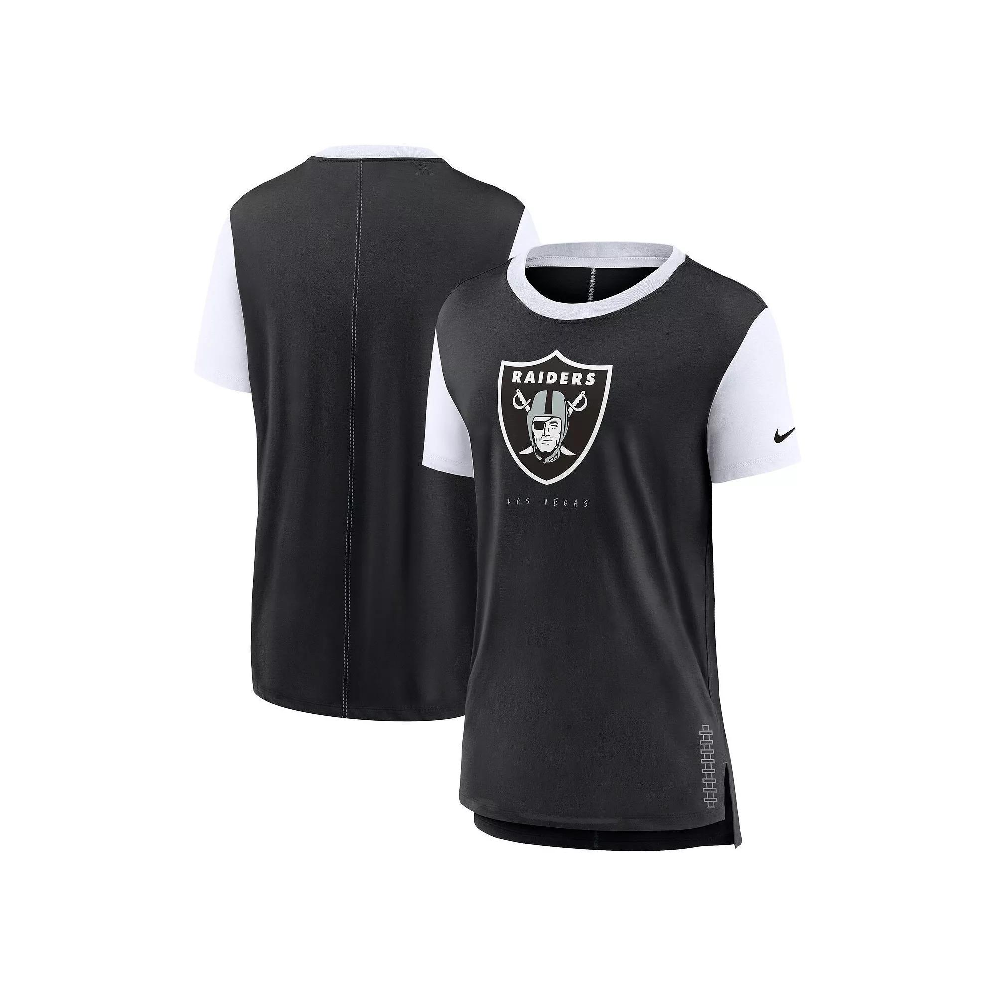 Women's Nike Black Las Vegas Raiders Team T-Shirt, Size: Medium, Lvr Black Product Image