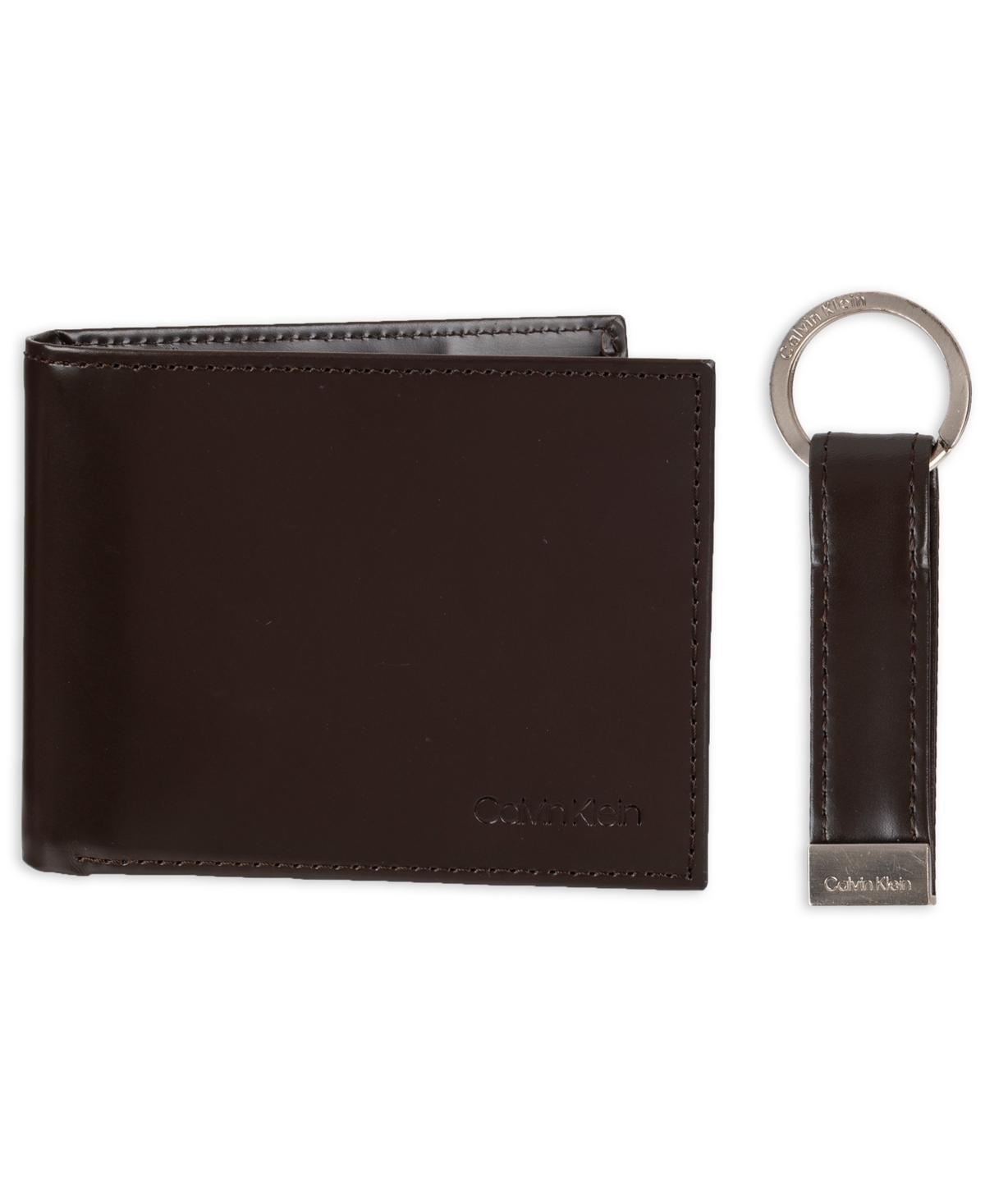 Calvin Klein Mens Rfid Slimfold Wallet & Key Fob Set Product Image