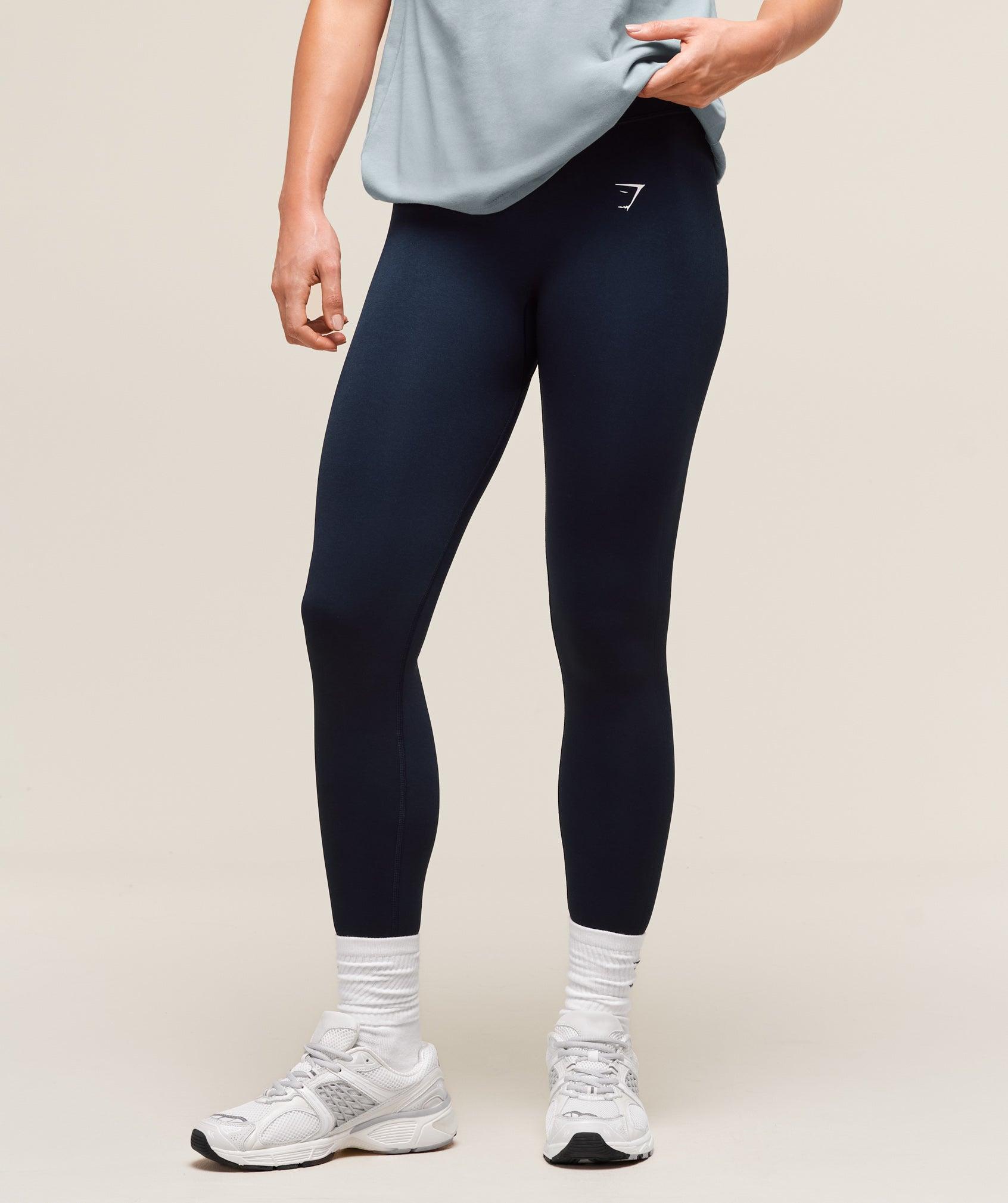 Gymshark Lift Seamless Leggings - Midnight Blue/Black Marl Female Product Image