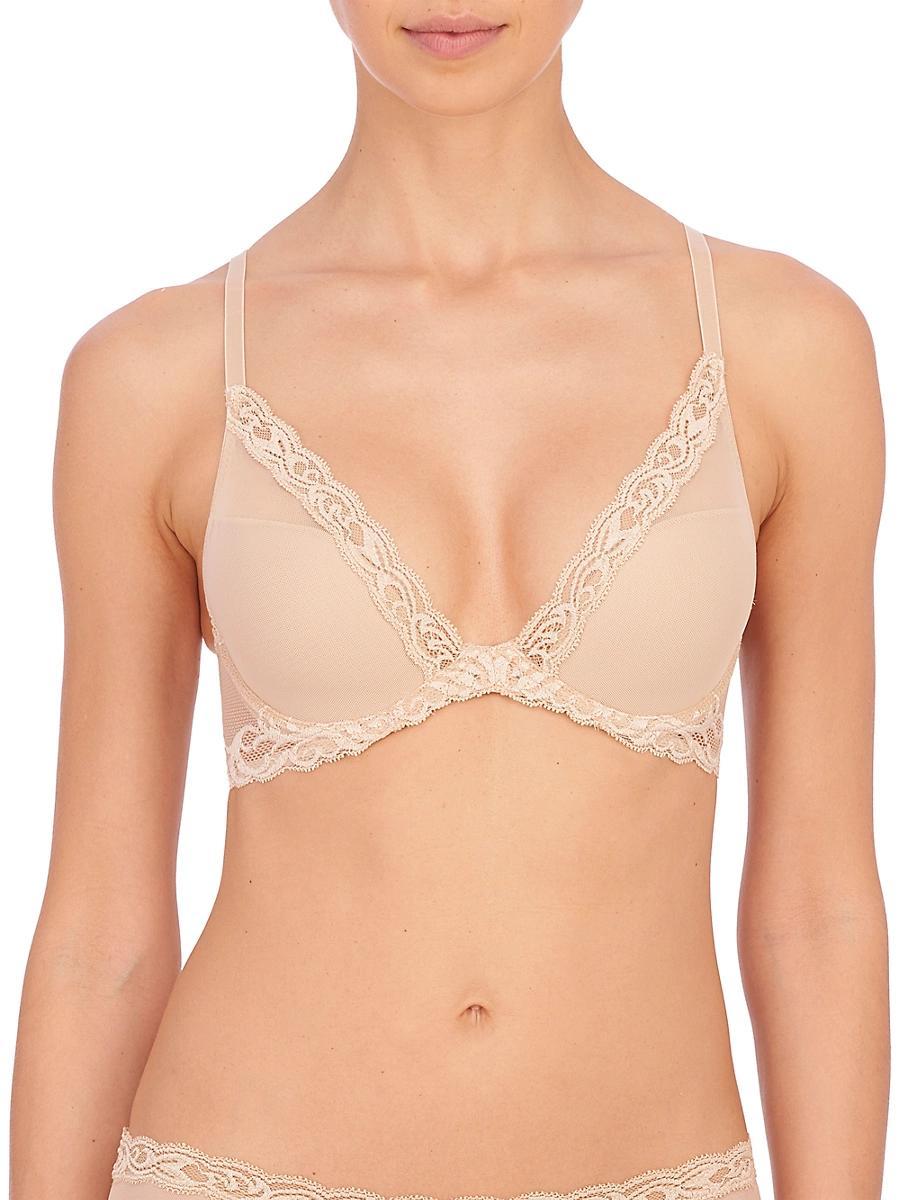 Womens Feathers Plunge T-Shirt Bra Product Image