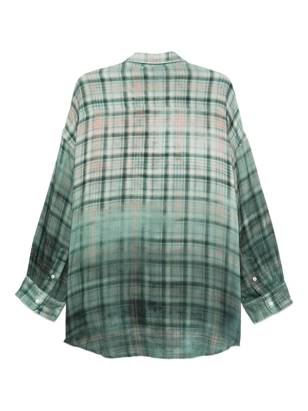checked-pattern shirt Product Image