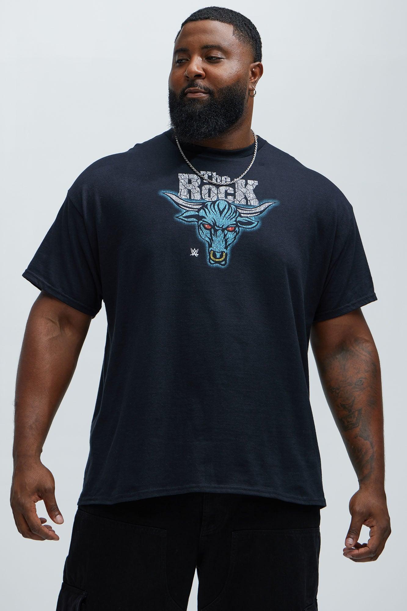 WWE U Smell What The Rock Is Cookin Short Sleeve Tee - Black Product Image