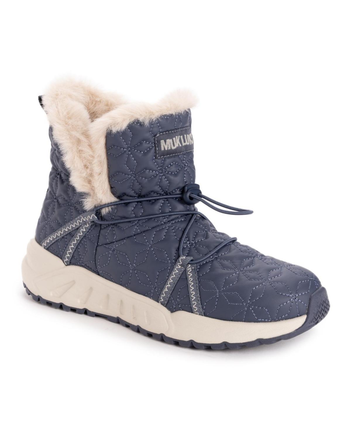 MUK LUKS Jasmine Jade Womens Winter Boots Black Blue Product Image