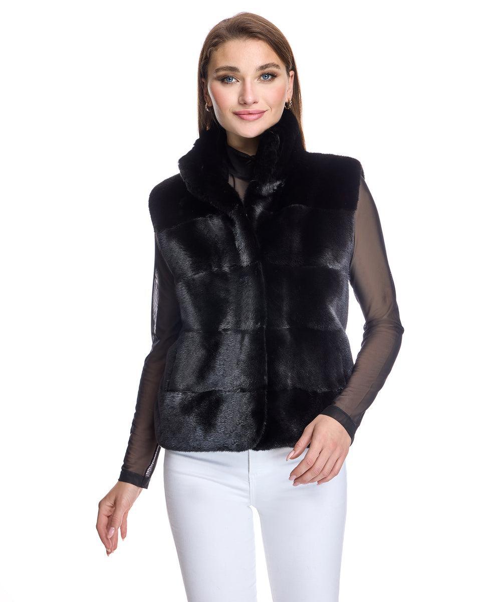 Blackglama Horizontal Mink Vest Product Image