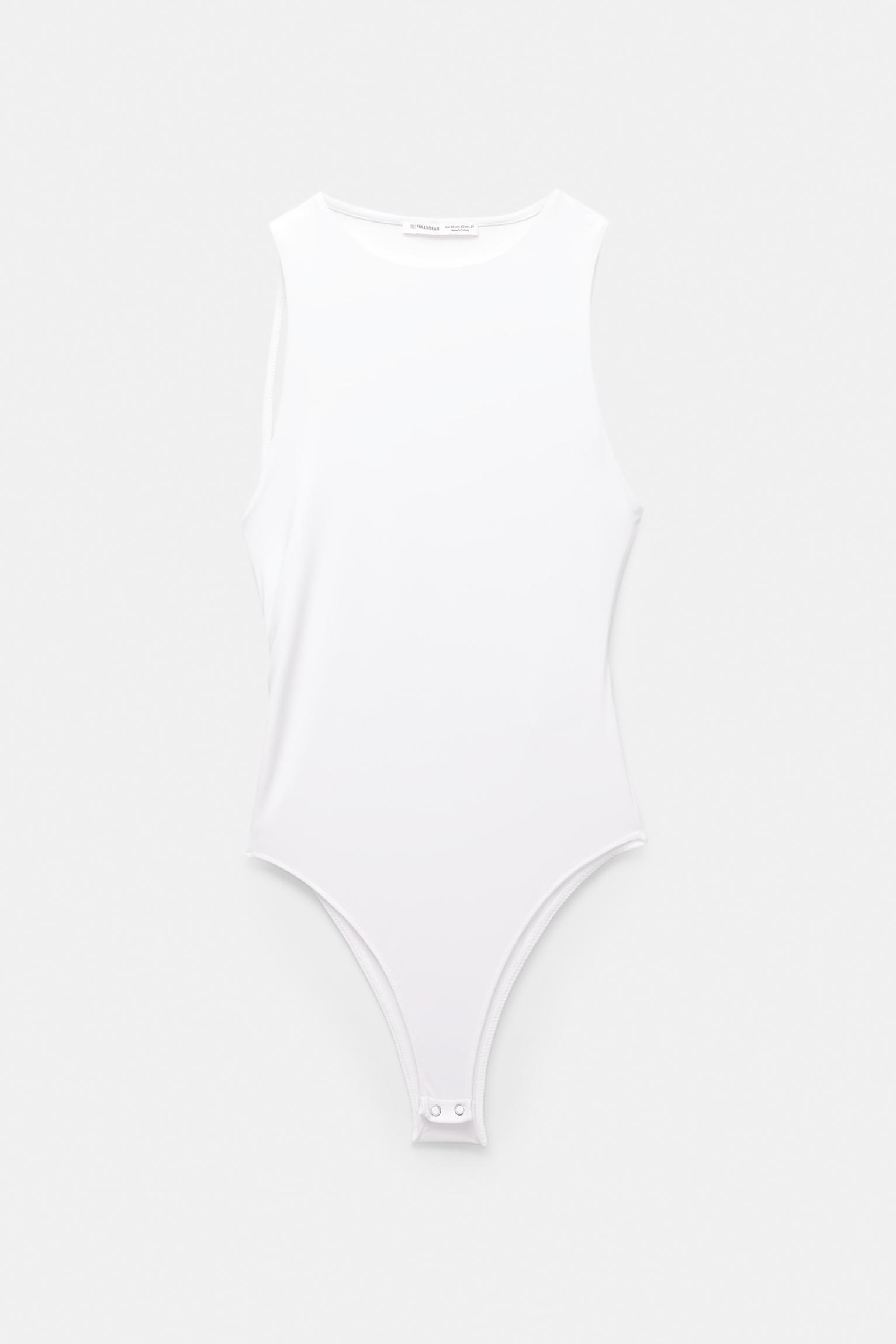Polyamide bodysuit with an asymmetric back Product Image