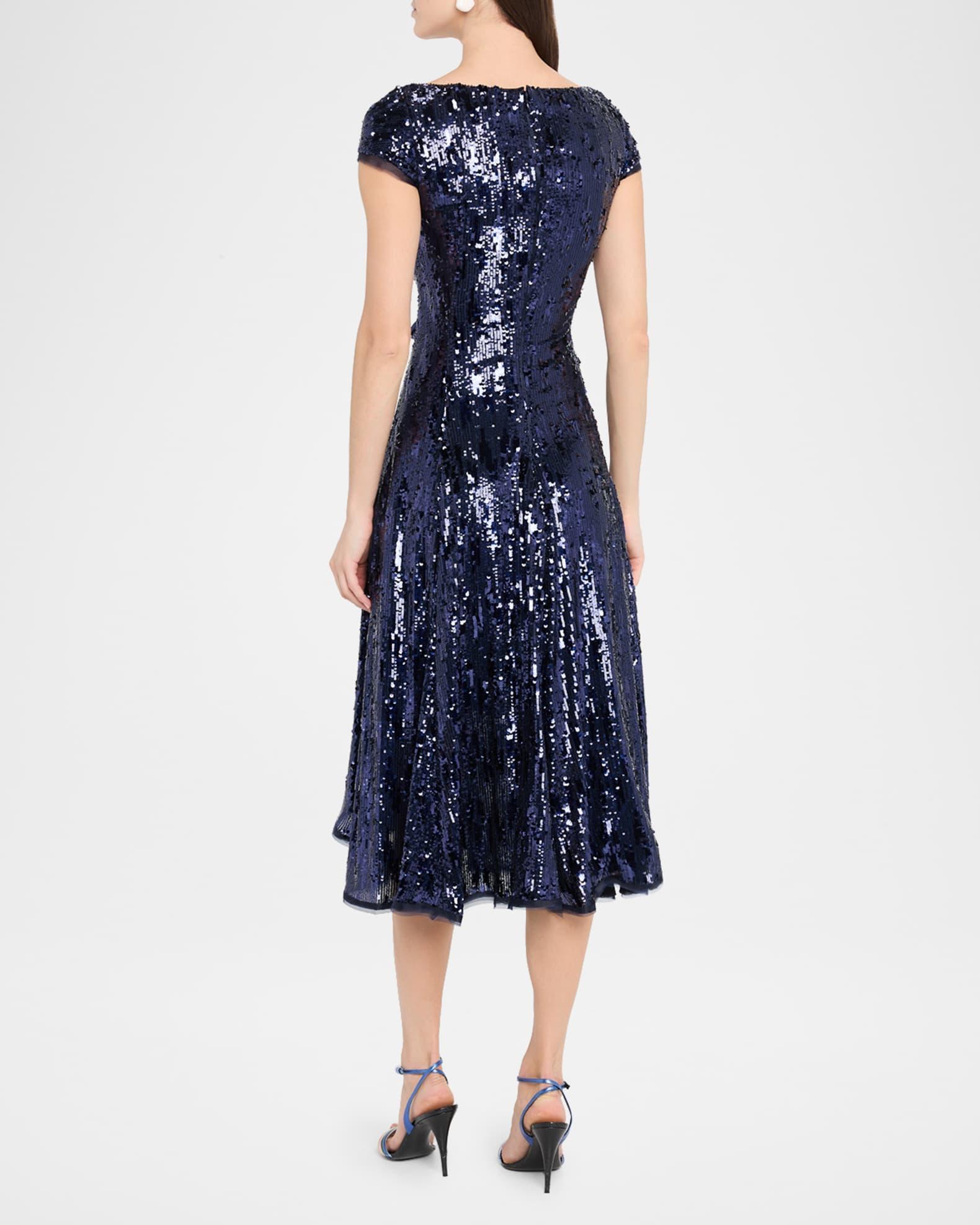 Sequined Fit & Flare Midi Dress Product Image