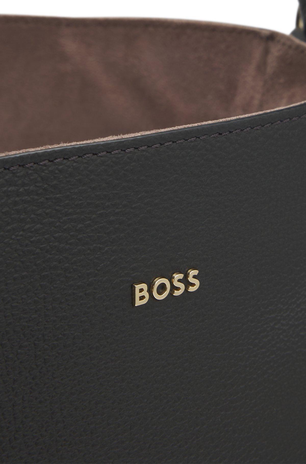 Bucket bag in grained leather Product Image