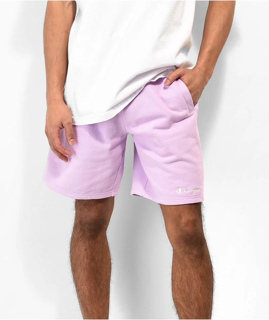 Champion Reverse Weave Purple Sweat Shorts Product Image