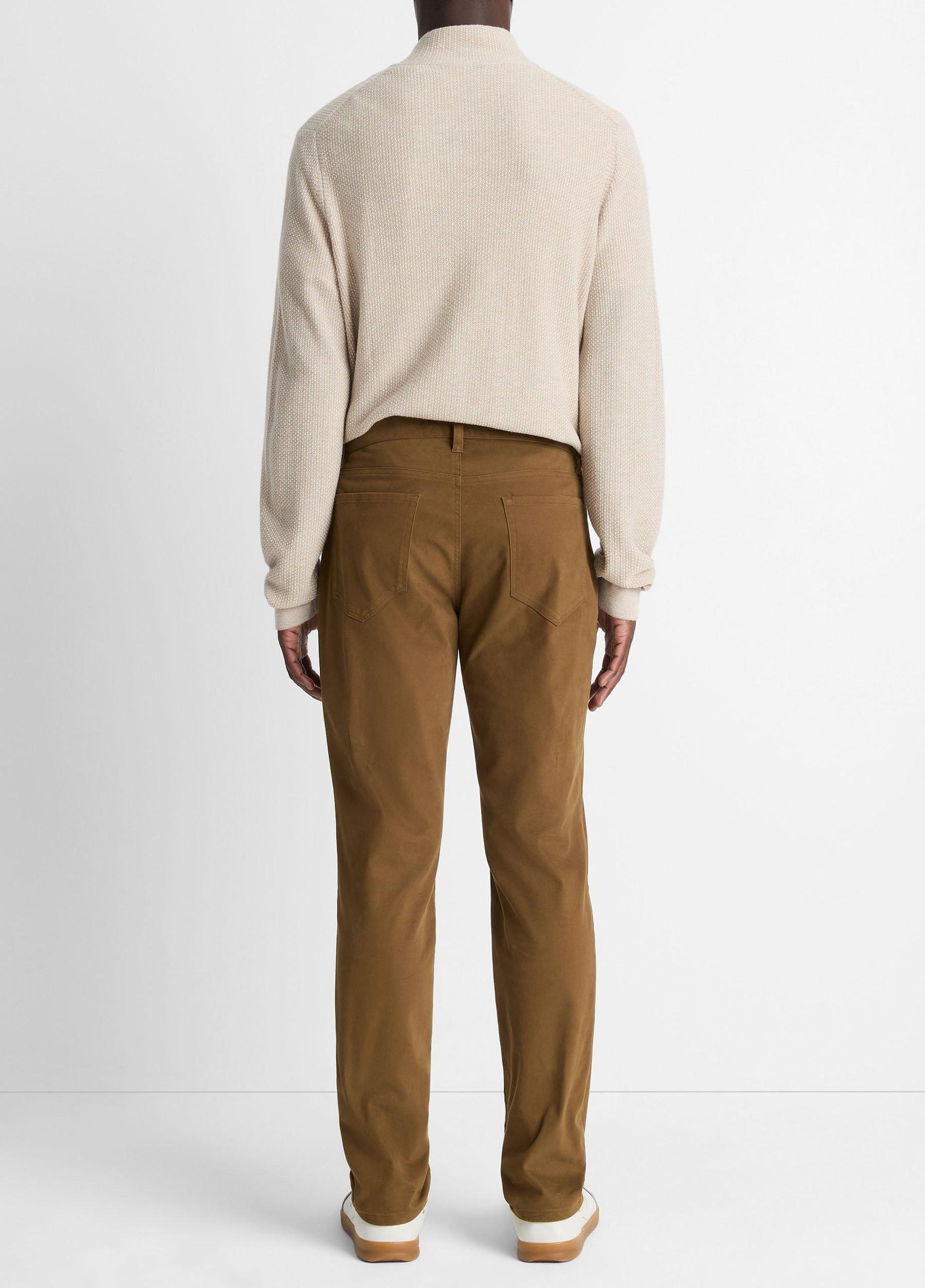 Dylan Slim 5-Pocket Peached Stretch-Cotton Pant Product Image