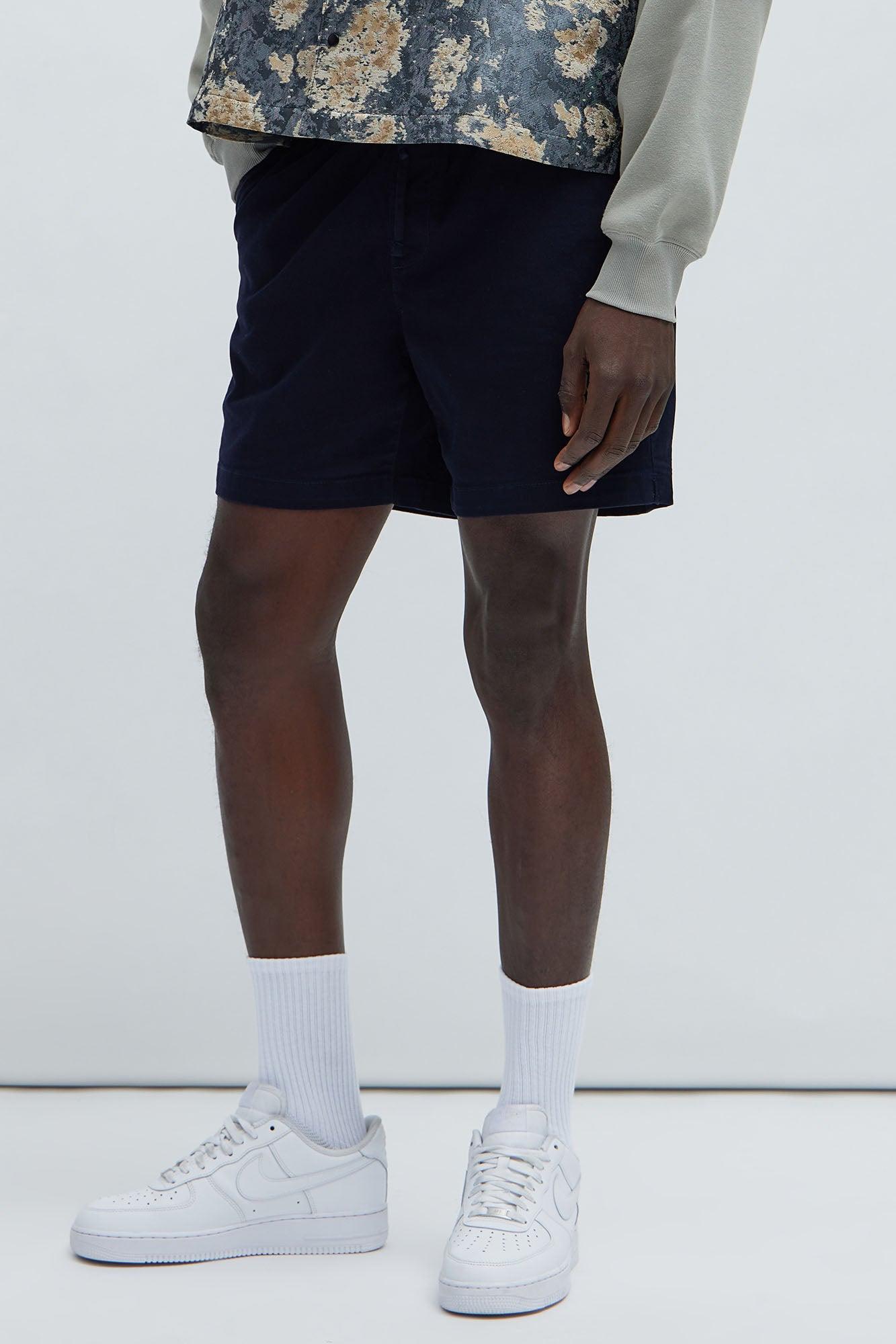 Twill Volley Shorts - Navy Product Image