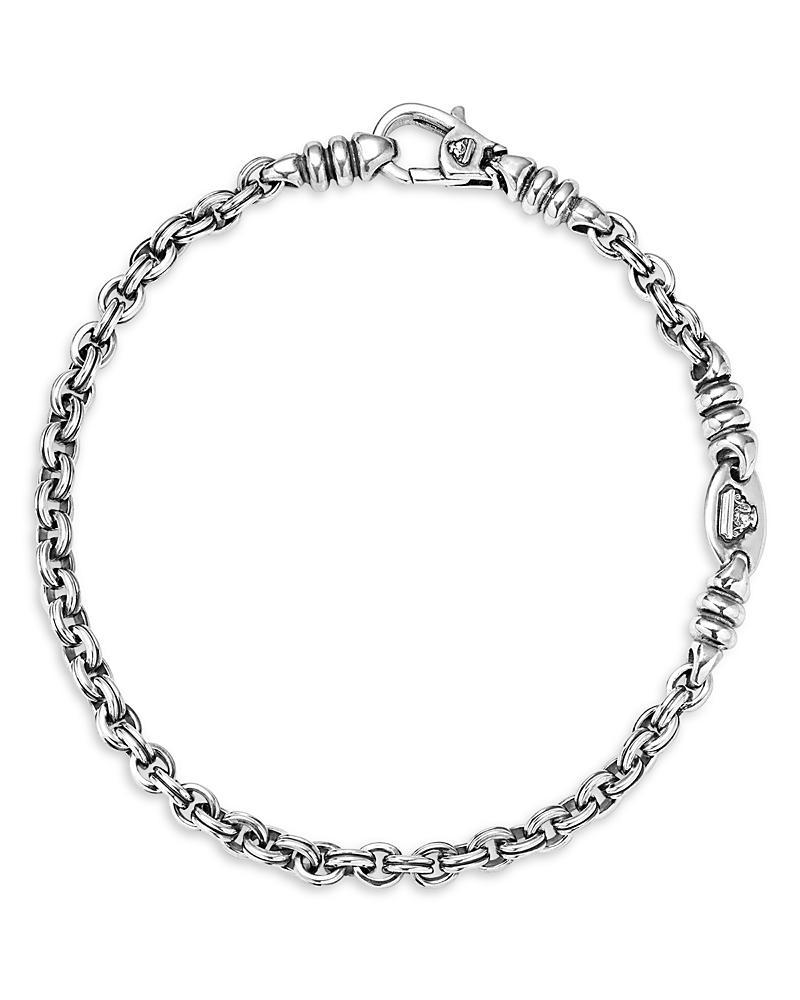 Mens Anthem Double Link Caviar Chain Bracelet, 4mm Product Image