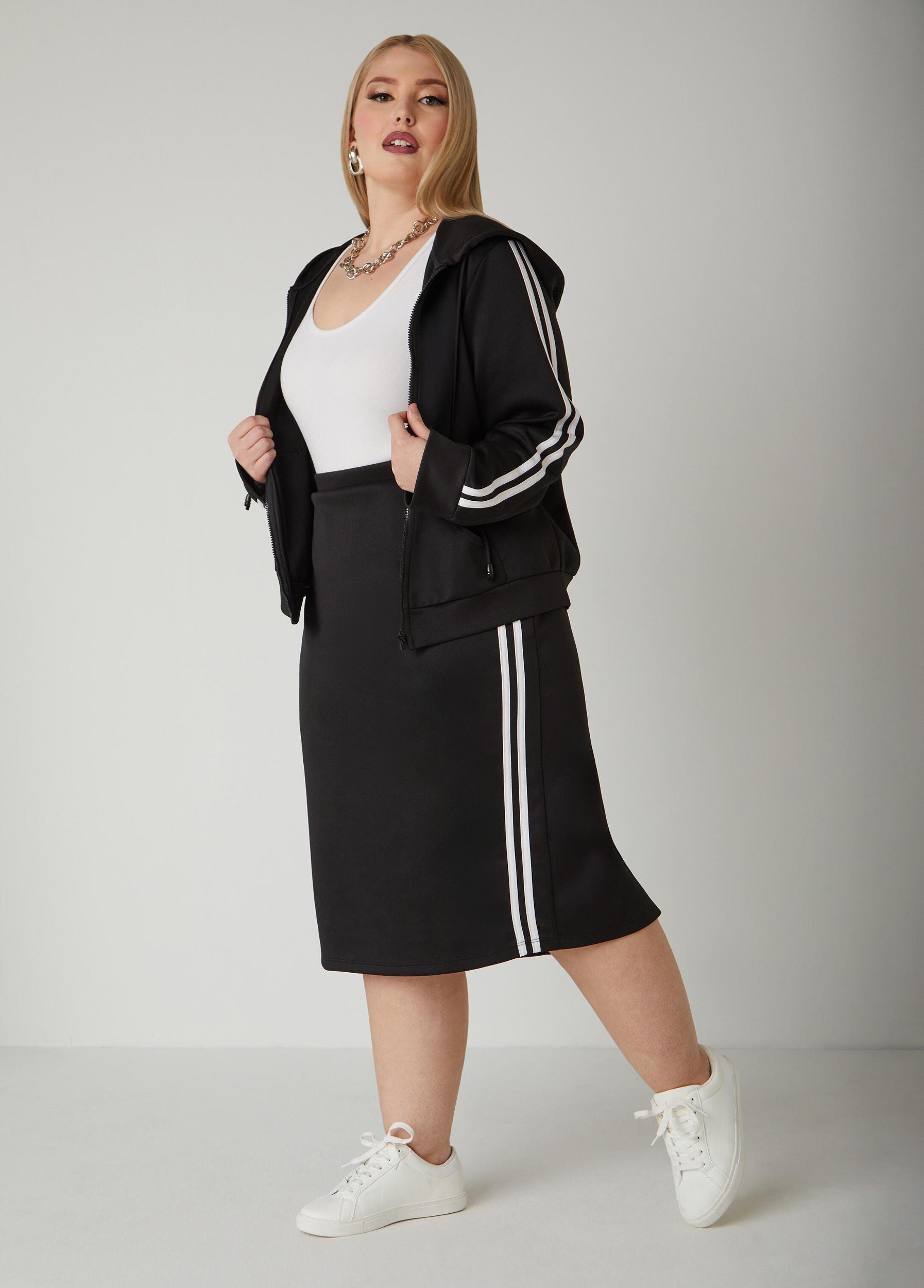 Striped Hooded Jacket Product Image